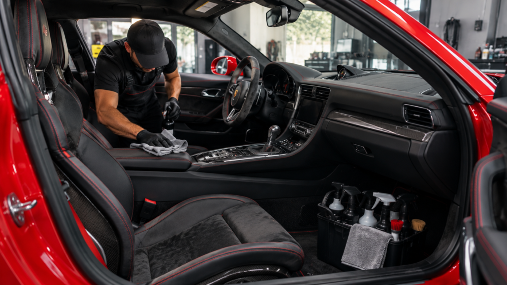 Luxury Sports Car Interior Detailing